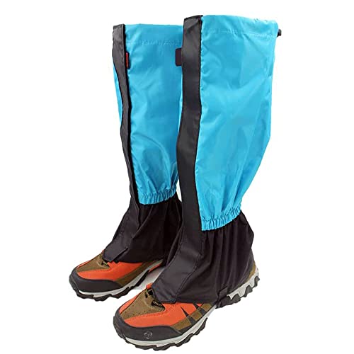 Lepidi 1 Paar Outdoor Gamaschen wasserdicht, wasserdichte Gamaschen, Gamaschen Wasserdicht, Gamaschen Wandern, Himmelblau, Polyester, für Wandern, Klettern, Trekking, Fahrrad, Jagd, Kinder von Lepidi