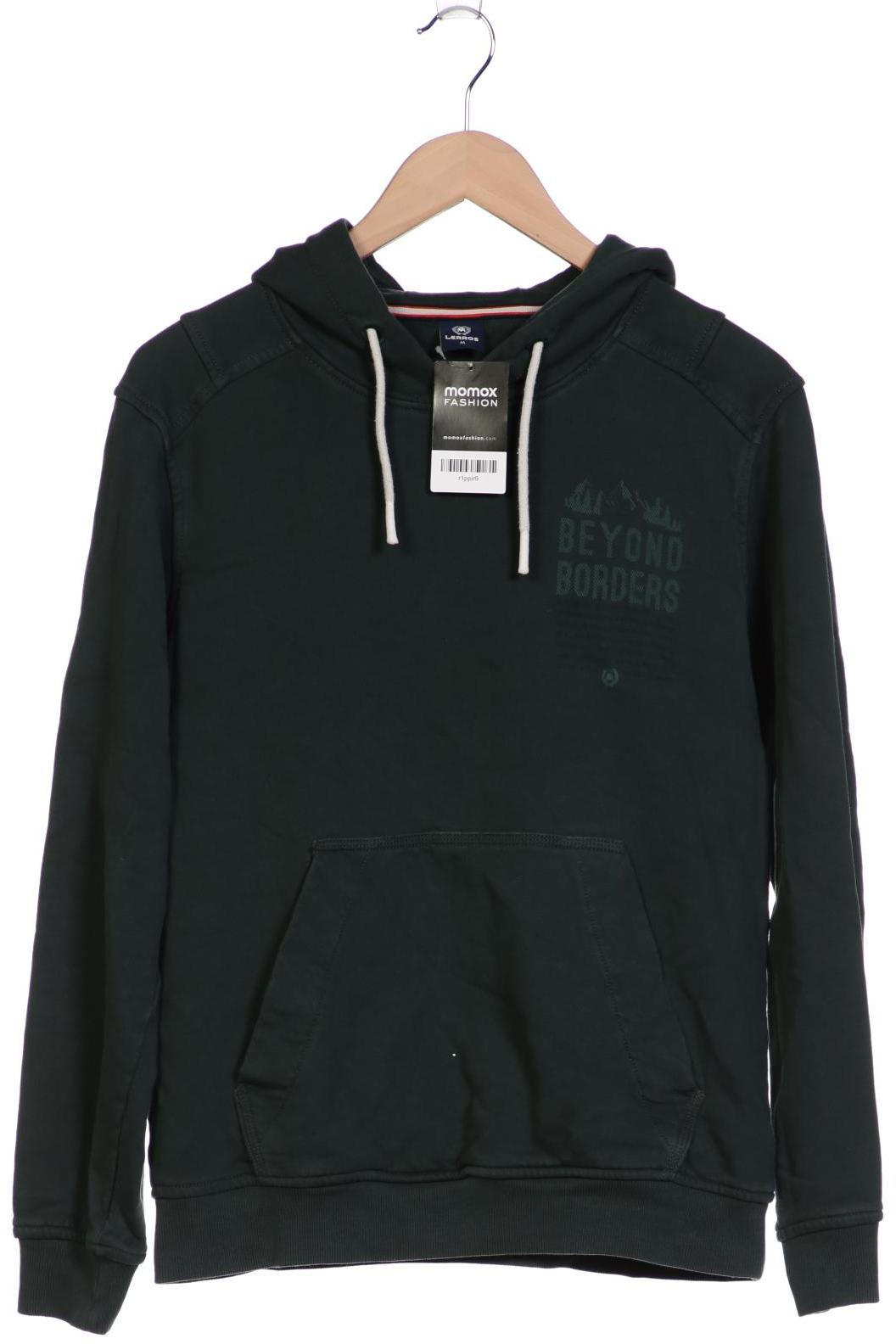 Lerros Herren Kapuzenpullover, türkis, Gr. 48 von Lerros