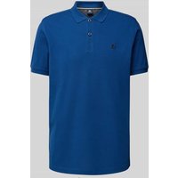 Lerros Poloshirt mit Label-Stitching in Blau, Größe L von Lerros