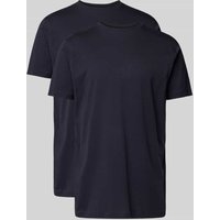 Lerros T-Shirt mit Rundhalsausschnitt im 2er-Pack in Marine, Größe XL von Lerros