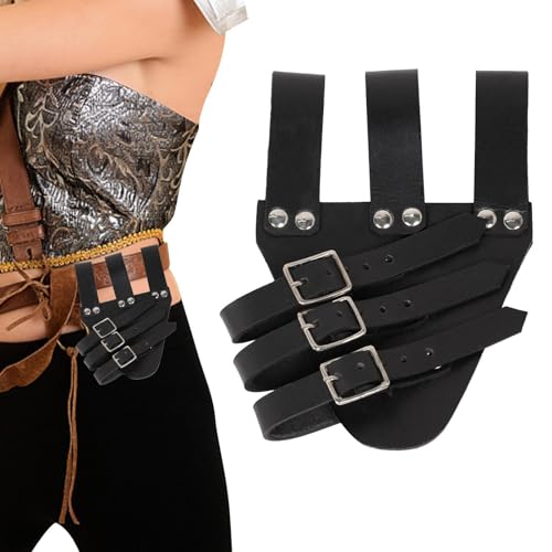 Scheidenhaltergürtel,Verstellbares Piratenholster aus Leder - Mittelalterliche Accessoires, brauner Holstergürtel, mittelalterlicher Wikingergürtel, mittelalterlicher Ritter Leryveo von leryveo