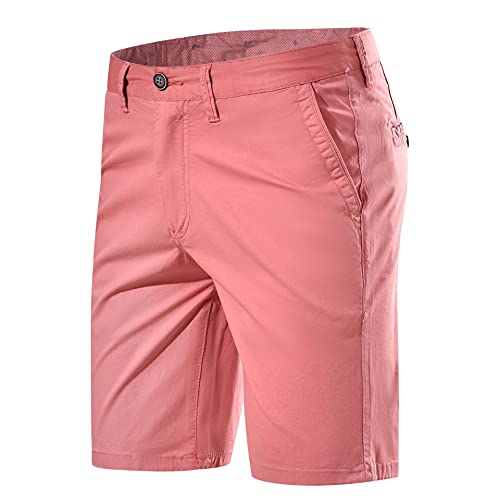 Les umes Shorts Klassische Bermuda Chino Herren Stretch Bequem Ohne Kneifen Angepasster Schnitt Shorts Sho001Ro36 von Les umes