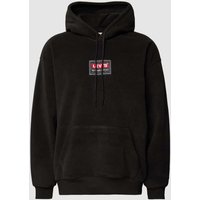 Levi's® Hoodie mit Känguru-Tasche Modell 'BABY TAB' in Black, Größe S von Levi's®