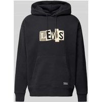 Levi's® Hoodie mit Label-Patch Modell 'SKATE' in Black, Größe L von Levi's®