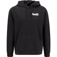 Levi's® Herren Hoodie schwarz Baumwolle unifarben von Levi's®