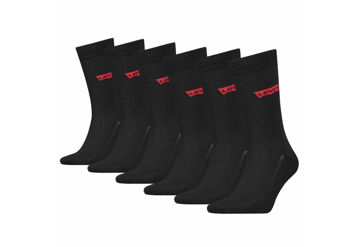 Levi's® Kurzsocken Herren Socken 6er Pack- Regular Cut Batwing, ECOM von Levi's®