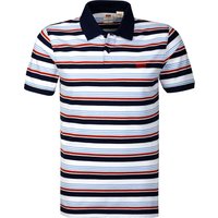 Levi's® Herren Polo-Shirt blau Baumwoll-Piqué gestreift Slim Fit von Levi's®