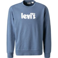 Levi's® Herren Sweatshirt blau Baumwolle unifarben von Levi's®