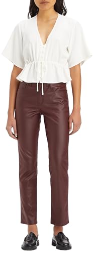 Levi's Damen Coated Straight Pant Hose, Decadent Chocolate Coated, 26W / 30L von Levi's