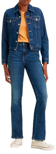 Levi's Damen 725™ High Rise Bootcut Jeans,Blue Wave Dark,28W / 30L von Levi's