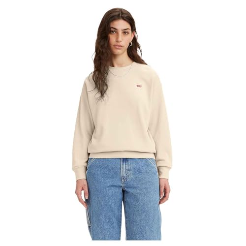 Levi's Damen Standard Crew Neutrals, Pearled Ivory, S von Levi's