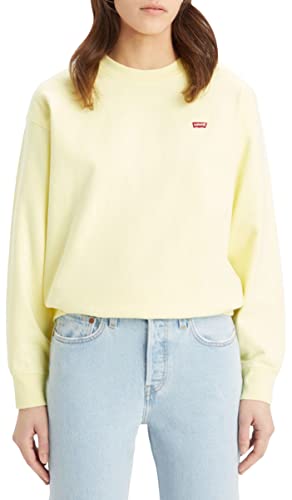 Levi's Damen Standard Crew Sweatshirt,Powdered Yellow,XXS von Levi's