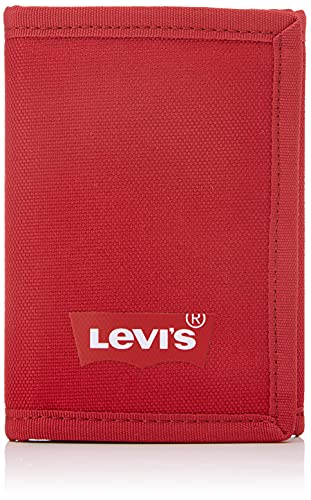 LEVI'S Herren Batwing Trifold Wallet Reisezubehör-Dreifachgefaltete Brieftasche, Regular Red von LEVI'S