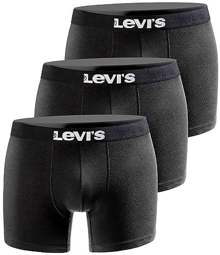 Levi's Herren Boxershort Print Limited Black Edition 3er Pack - Black New One - Gr. S von Levi's