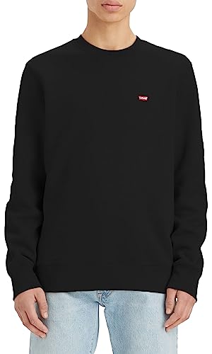 Levi's Herren-Sweatshirt mit Rundhalsausschnitt, Mineralschwarz von Levi's