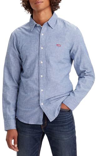 Levi's Herren Ls Battery Hm Slim Shirt, Navy Peony, S EU von Levi's