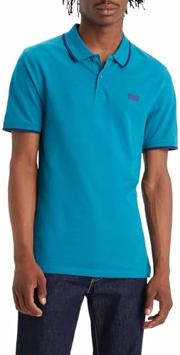 Levi's Herren Slim Housemark Polo Hemd,Quarter Tipping Ocean Depths,S von Levi's