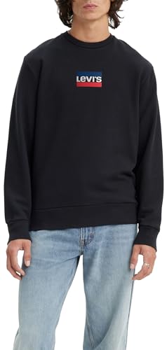 Levi's Herren Standard Graphic Crew Sweatshirt,Mini Sportswear, Pirate Black,XL von Levi's