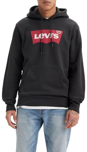 Levi's Herren Standard Graphic Sweatshirt Hoodie Kapuzenpullover, Housemark Two Color Jet Black, XS von Levi's