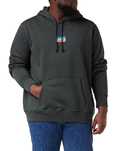 Levi's Herren Standard Graphic Sweatshirt Hoodie Kapuzenpullover, Mini Sportswear Pirate Black, XS von Levi's