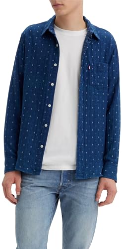 Levi's Herren Sunset 1 Pocket Standard Blues, Grid Indigo Double Cloth, L von Levi's