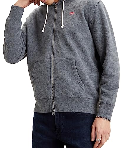 Levi's Herren Zip Up Sweatshirt, Charcoal Heather XX, XXL von Levi's