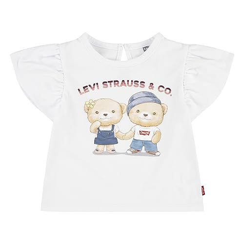 Levi's Kids Lvg bear bubble slv top Baby Mädchen White Brillant 18 Monate von Levi's