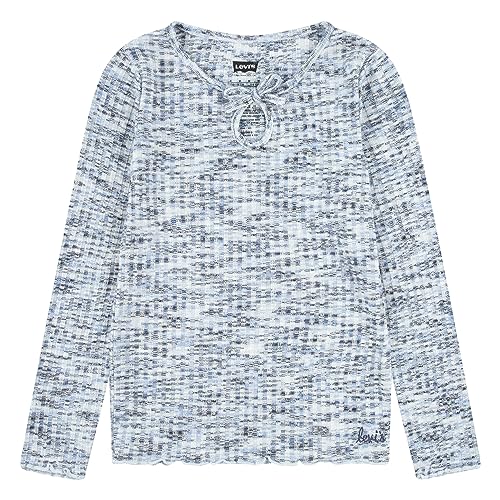 Levi's Kids Lvg space dye ls knit top Mädchen Couronne Bluee. 6 Jahre von Levi's