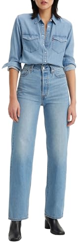 Levi's Damen Ribcage Straight Ankle Jeans,Light Indigo Worn In,27W / 27L von Levi's