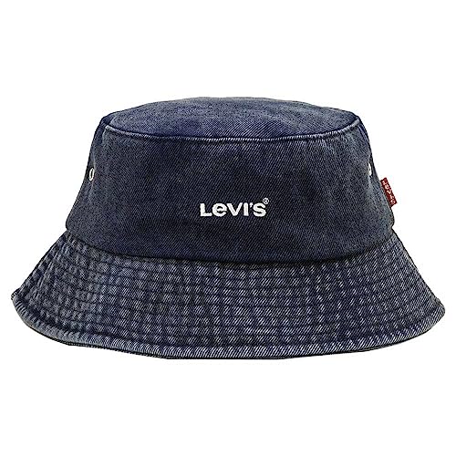 Levi's Unisex Essential Bucket HAT, Jeans Blue, 56 von Levi's