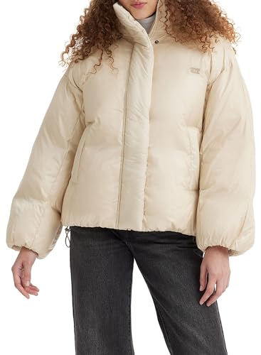 Levi's Women's Pillow Bubble Puffer Shorty Jacket, Almond Milk, L Levi's Women's Pillow Bubble Puffer Shorty Jacket, Almond Milk, L von Levi's