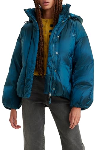 Levi's Women's Pillow Bubble Puffer Shorty Jacket, Gibralter SEA, L von Levi's