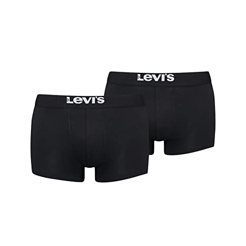 Levi's Herren Trunk Unterwäsche, Schwarz, S (2er Pack) von LEVIS