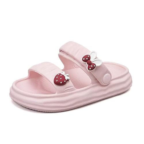 Lewhosy Kinder Gartenschuhe Mädchen Clogs Sommer Pantoletten Badeschuhe Hausschuhe Strand Sandalen Rosa-30/31 von Lewhosy