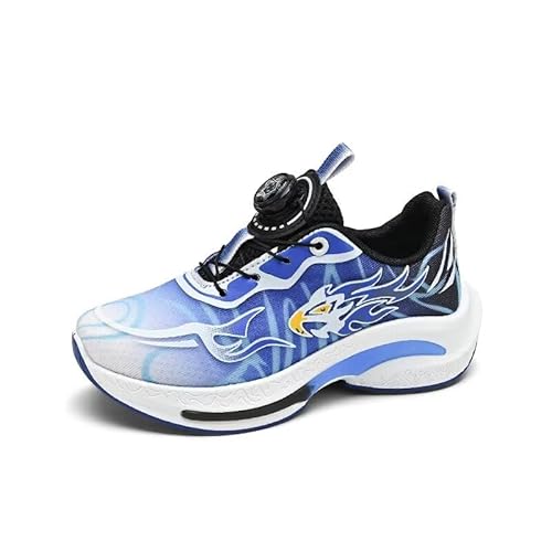 Lewhosy Kinderschuhe Atmungsaktiv Sportschuhe Jungen Leicht Hallenschuhe Mädchen Turnschuhe Outdoor Laufschuhe Sneakers(C-Weiß Blau,34) von Lewhosy