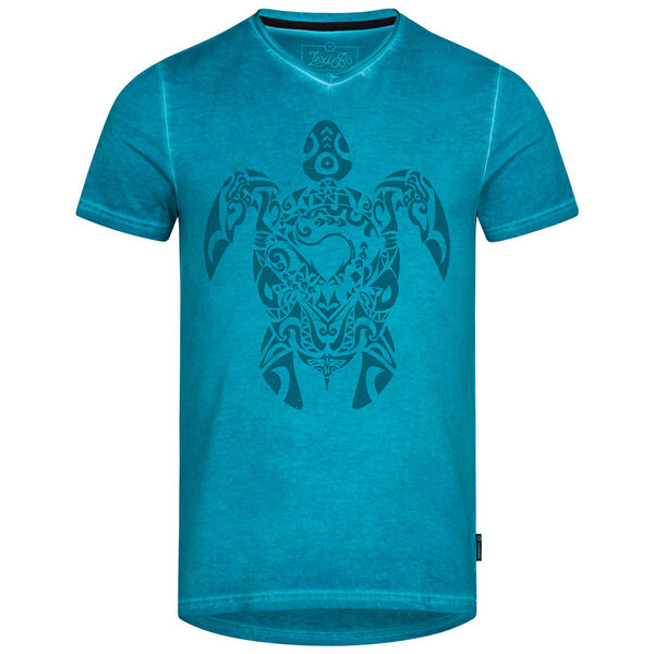 Lexi&Bö Tribal Turtle V-Neck T-Shirt Herren von Lexi&Bö