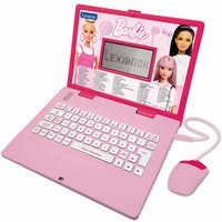 LEXIBOOK Barbie Zweisprachiger pädagogischer Laptop - 124 Aktivitäten (English/Deutsch) von Lexibook