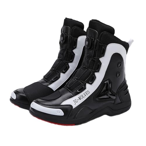 Dirt-Bike-Stiefel for Herren, lange Abschnitte, schützende, verstärkte Festigkeitsschuhe, wasserdichte, rutschfeste, bequeme Dirt-Bike-Stiefel, geeignet for Four Seasons-Motorrad-Reiseausrüstung, Knig von Lfzhjzc