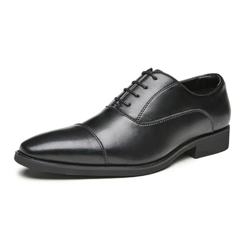 Lfzhjzc Herren-Lederschuhe, klassisches Paar for formelle Anlässe (Color : Black, Size : 40 EU) von Lfzhjzc