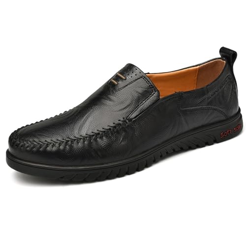 Lfzhjzc Herren-Slip-On-Loafer-Schuhe – Bequeme und stilvolle Herren-Loafer (Color : Black, Size : 42 EU) von Lfzhjzc