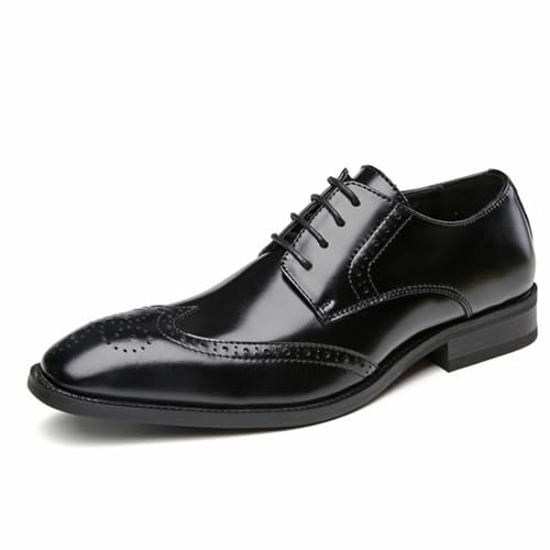 Lfzhjzc Oxford-Lederschuhe for Herren (Color : Black, Size : 38 EU) von Lfzhjzc