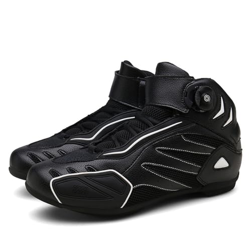 Lfzhjzc Reitstiefel, Knöchelunterstützung große Motocross -Stiefel, Straßenländer im Freien im Freien im Freien mit Motorradschuhen für alle, die Motorräder lieben(Color:Black,Size:37 EU) von Lfzhjzc