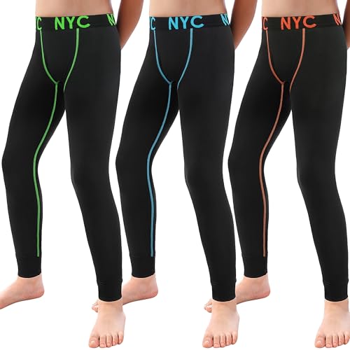 LiKing 2/3er Pack Kompressions Leggings Kinder Jungen Sportunterwäsche Fußball Trainingsanzüge Lange Unterhose Mit Slogan 2601-134_140-3 LiKing 2/3er Pack Kompressions Leggings Kinder Jungen Sportunterwäsche Fußball Trainingsanzüge Lange Unterhose Mit Slogan 2601-134_140-3 von LiKing