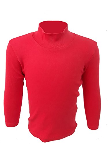 Liabel Rollkragenpullover für Jungen, langärmelig, warm, Baumwolle, rot, 10 Jahre von Liabel