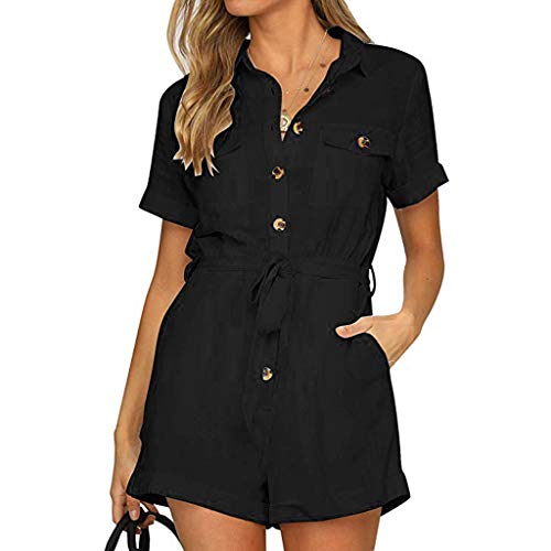 Lialbert Kurzer Utility Jumpsuit Damen Sommer Sale Workwear Shorts Damen High Waist Baumnwolle Mädchen Jumpsuits von Lialbert