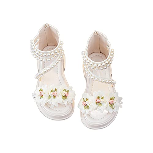 Kinder Geburtstag Festlich Hochzeit Sandalen Mädchen Sandalen Sommer Kinder Weiche Sohle Schuhe Mode Mädchen Perle Dekoration Prinzessin Schuhe Baby Prinzessin Schuhe Mädchen Anti-Rutsch Sandalen von LianMengMVP