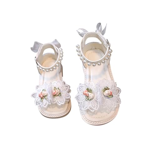 LianMengMVP Kinder Geburtstag Festlich Hochzeit Sandalen Mädchen Sandalen Sommer Kinder Weiche Sohle Schuhe Mode Mädchen Perle Dekoration Prinzessin Schuhe Baby Prinzessin Schuhe von LianMengMVP