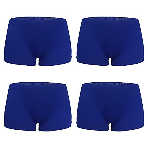 Libella Damen Boxershorts Panties Microfaser Unterwäsche 4er Pack Seamless 3908 BU S/M von Libella