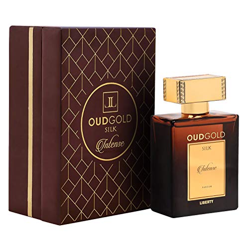 Liberty EXKLUSIV Luxus Oud Gold Limitierte Auflage des Parfüms Silk Intense für Männer und Frauen Origineller langanhaltender Duft bis zu 3 Tage – Holzige Noten Parfüm (100ml (1er Pack)) von Liberty