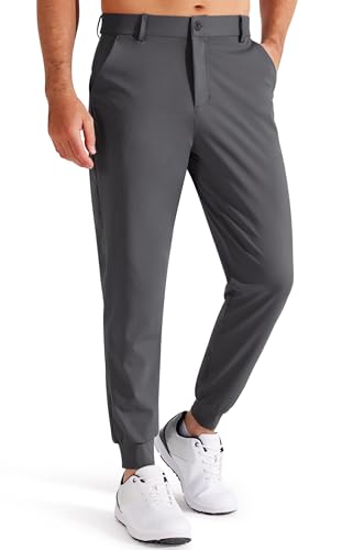 Libin Herren Golfhose Stretch Slim Fit Golf Jogginghose Anzughose Sporthose Lang Jogger Pants Chino Stoffhose mit Taschen, Dunkelgrau XXL Libin Herren Golfhose Stretch Slim Fit Golf Jogginghose Anzughose Sporthose Lang Jogger Pants Chino Stoffhose mit Taschen, Dunkelgrau XXL von Libin